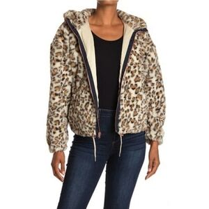 LUCKY Brand Faux Fur Hooded Jacket sz. XS NWT
